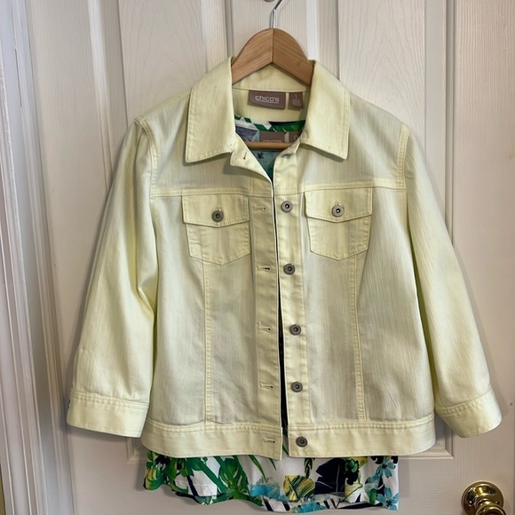 Chicos jacket and top ensemble. Chicos Size 1, and 0 (small) - Picture 1 of 16